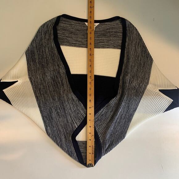 Misook Cardigan Womens S Small Exclusively Colorblock Open Front Bolero Sweater - Picture 5 of 9